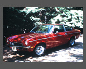 1971-1973 — 1971 Chevy Vega Hatchback — Our first new car.  Thought it was pretty sporty.  We were young and innocent back then.  The only thing actually sporty about it was that it was red.   Discovered the MG and sold it to Vi's brother (there's one born every minute) who kept it until the engine disintegrated.