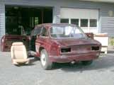 Stripped, from the rear